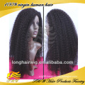 human hair lace front wig for african, kinky curly lace wig,natural looking